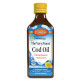 Омега-3 + вітаміни A і D3, The Very Finest Cod Oil, Carlson, норвезький риб'ячий жир, 1100 мг, лимон, 200 мл