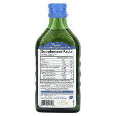 Олія печінки тріски, Carlson Norwegian Cod Liver Oil Omega-3 EPA & DHA, 250 мл
