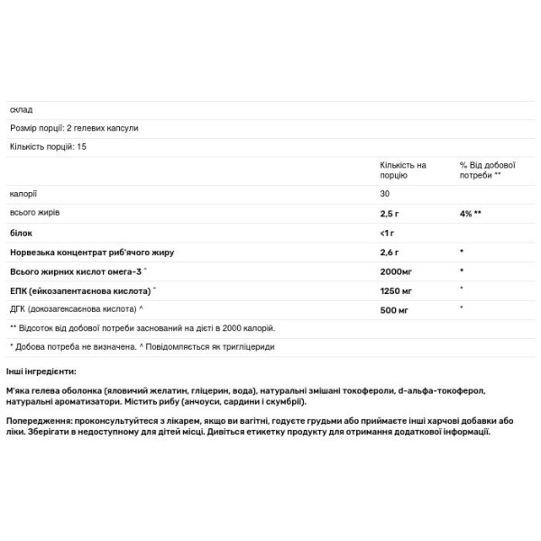 Омега з натуральним смаком лимона, Maximum Omega 2000, Carlson, 2000 мг, 30 гелевих капсул (1000 мг на м'яку гелеву капсулу)