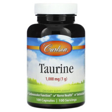 Таурін 1000 мг, Taurine Carlson, 100 капсул