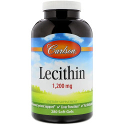 Лецитин 1200 мг, Carlson Lecithin, 280 капсул
