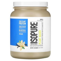 Рослинний білок, ваніль, порошок, Nature's Best IsoPure Plant-Based Protein, 560 г