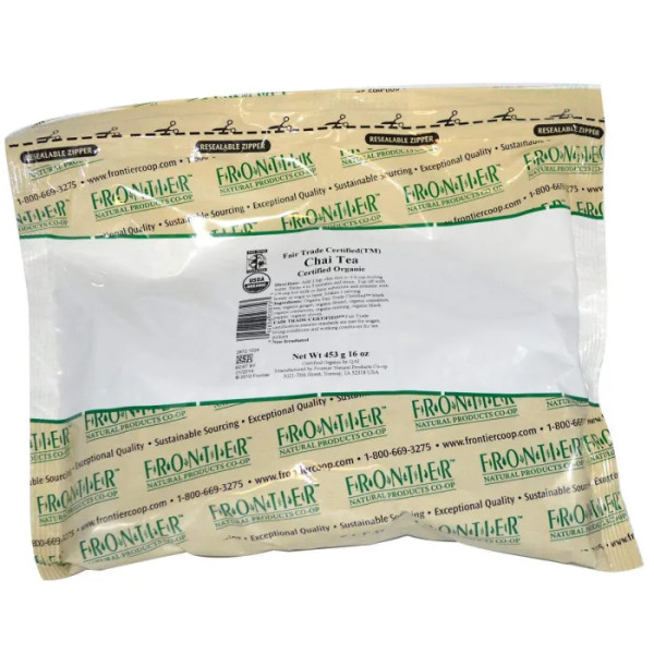 Чай масала, Fair Trade Tea, Frontier Natural Products, органік, 453 г