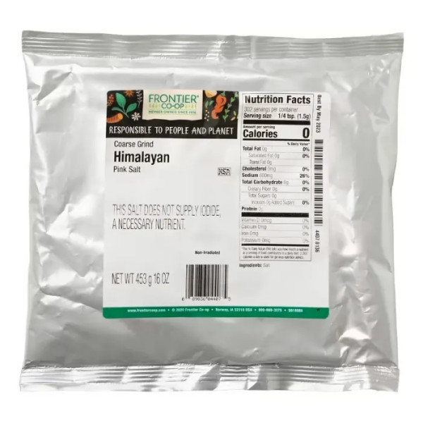 Гімалайська рожева сіль, Himalayan Pink Salt, Frontier Natural Products, 453 г