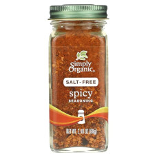 Приправа гостра без солі, Simply Organic Spicy Seasoning, 69 г