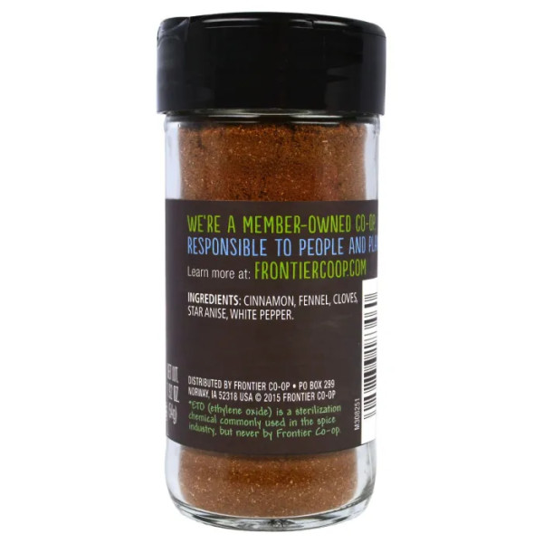 Китайські спеції, Five Spice, Frontier Natural Products, 5 спецій в порошку, 54 г