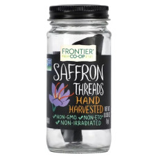 Шафран, нитки, зібраний вручну, Saffron Frontier Natural Products, 1 г