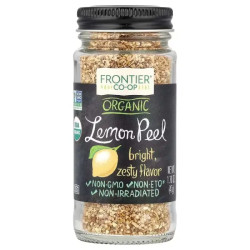 Лимонна цедра, гранули, органік, Lemon Peel Frontier Natural Products, 47 г