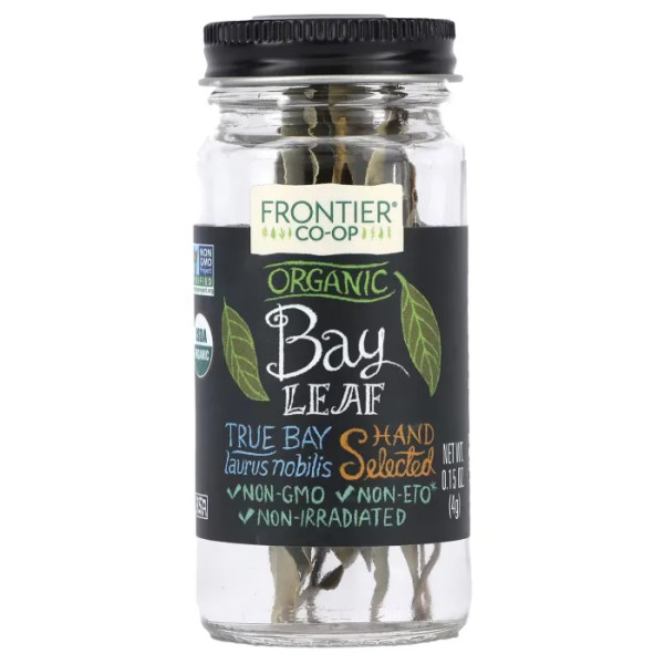 Лавровий лис, Organic Bay Leaf, Frontier Co-op, органічний, цілий, 4 г