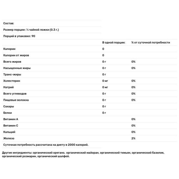 Приправа італійська, Italian Seasoning, Simply Organic, 27 г