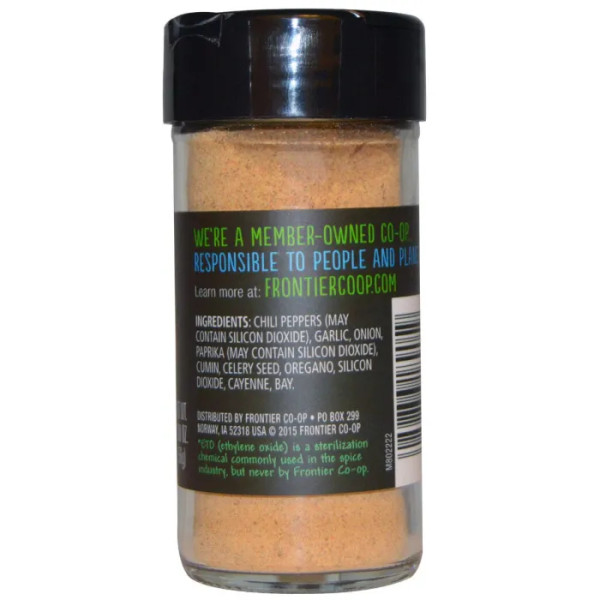 Мексиканська приправа, з часником, цибулею і чилі, Mexican Seasoning, Frontier Natural Products, 56 г