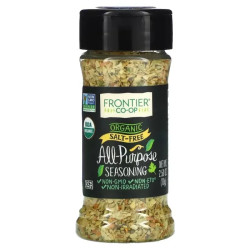 Приправа органик, смесь ароматических трав, Seasoning Blend Frontier Natural Products, 70 г