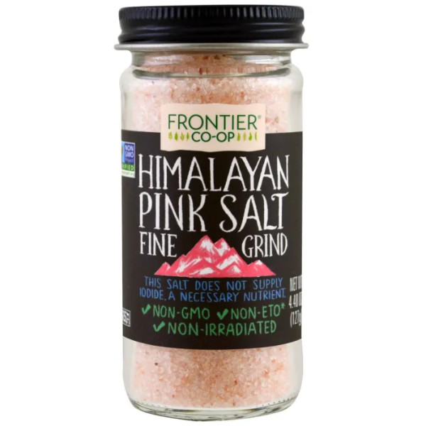 Рожева гімалайська сіль, Pink Salt Himalayan, Frontier Natural Products, дрібношліфована, 127 г