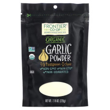 Часник порошок органічний, Frontier Natural Products Organic Garlic Powder, 220 г