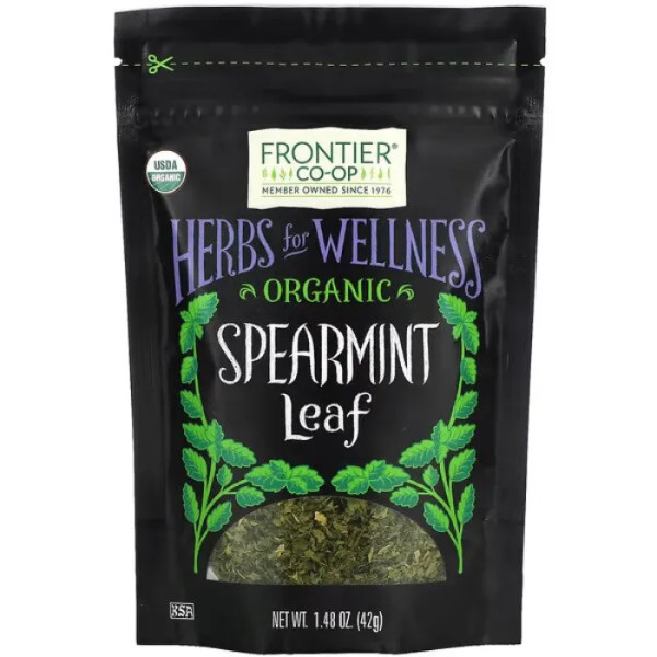 М'ята органічна, Spearmint Leaf, Frontier Co-op, листя, 42 г