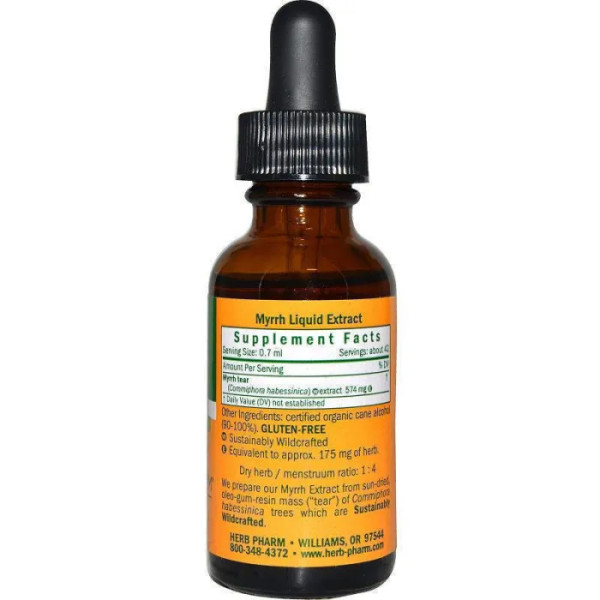Мірра, екстракт смоли, Myrrh, Herb Pharm, 30 мл