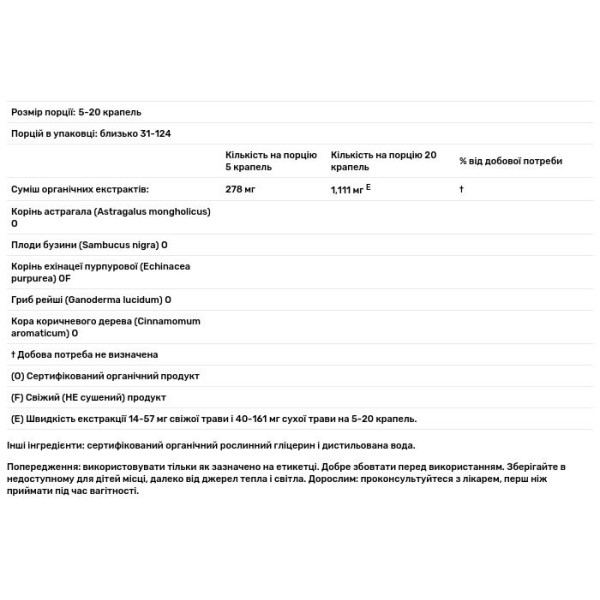 Зміцнення імунітету у дітей, без спирту (Immune Fortifier), Herb Pharm, 30 мл