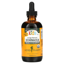 Ехінацея дитяча, без спирту, смак апельсина, Herb Pharm Kids Echinacea, 120 мл