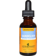 Одуванчик лекарственный, без спирта, Herb Pharm Dandelion, 30 мл