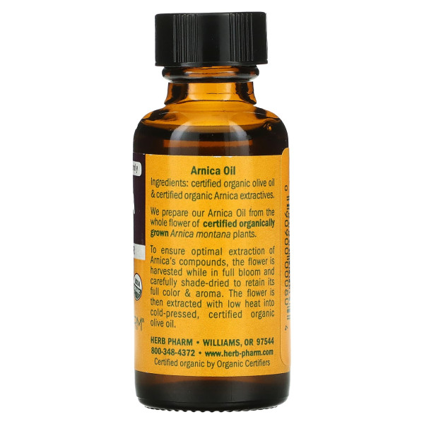Масло арнікою, Arnica Oil, Herb Pharm, 30 мл
