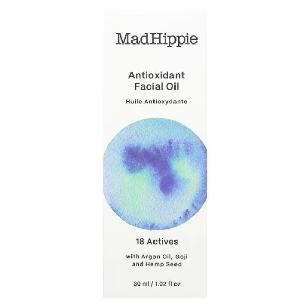 Антиоксидантне масло для обличчя, Antioxidant Facial Oil, Mad Hippie Skin Care Products, 30 мл