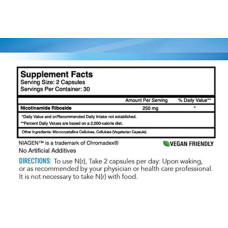 Нікотинамід рибозид, HPN Niagen Nicotinamide Riboside, 60 капсул