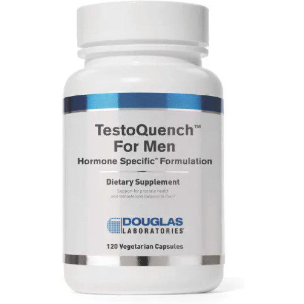 Регуляція рівня тестостерону, формула рослинних антиандрогенів, TestoQuench for Men, Douglas Laboratories, 120 капсул