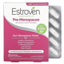 Комплекс при менопаузе, Estroven Menopause Relief, 30 капсул