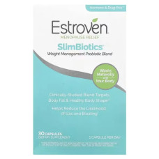Пробіотик для жінок при менопаузі, Estroven Menopause Relief SlimBiotics®, 30 капсул
