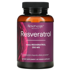 Ресвератрол 250 мг з активним транс-ресвератролом, ReserveAge Nutrition Resveratrol, 120 вегетаріанських капсул