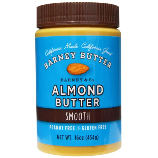 Миндальное масло, Almond Butter, Barney Butter, ровное, 454 г.
