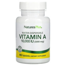 Вітамін A 10000 МО, водорозчинний, Nature's Plus Vitamin A, 90 таблеток