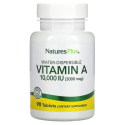 Вітамін A 10000 МО, водорозчинний, Nature's Plus Vitamin A, 90 таблеток