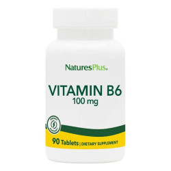 Витамин B6 100 мг, Nature's Plus Vitamin B6, 90 таблеток