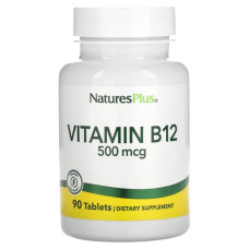 Вітамін B12 500 мкг, Vitamin B-12 Nature's Plus, 90 таблеток