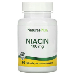 Ніацин 100 мг, Niacin Nature's Plus, 90 таблеток