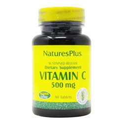 Вітамін C з уповільненим вивільненням 500 мг, Nature's Plus Vitamin C, 90 таблеток