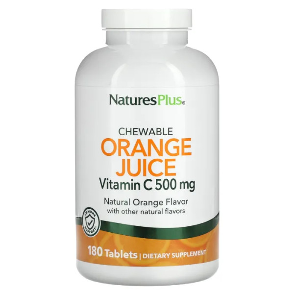 Вітамін С (апельсин), Vitamin C, Nature's Plus, 500 мг, 180 таблеток