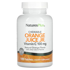 Вітамін С жувальний (апельсин) 100 мг, Nature's Plus Вітамін С, 180 таблеток