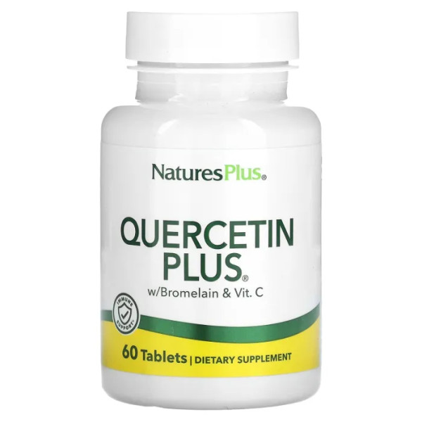 Кверцетин плюс, Quercetin Plus, NaturesPlus, 60 таблеток