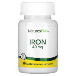 Железо 40 мг, Iron NaturesPlus, 90 таблеток