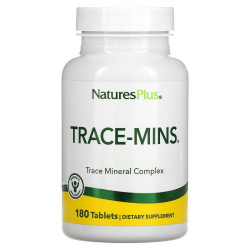 Мультимінерали, Nature's Plus Trace-Mins, 180 таблеток