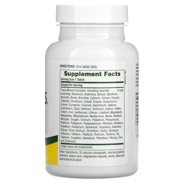 Мультимінерали, Trace-Mins, Nature's Plus, 180 таблеток