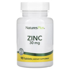 Цинк 30 мг, NaturesPlus Zinc, 90 таблеток