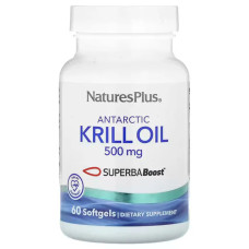 Олія антарктичного криля 500 мг, Nature's Plus Antarctic Krill Oil, 60 капсул