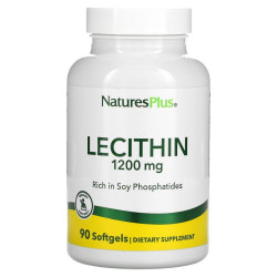Лецитин 1200 мг, Nature's Plus Lecithin, 90 капсул