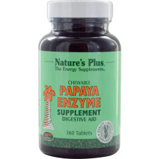 Ферменти папайї, жувальні, Papaya Enzyme Nature's Plus, 360 жувальних таблеток