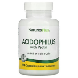 Пробиотики, Nature's Plus Acidophilus Lactobacillus, 90 капсул
