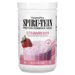 Рослинний протеїн, NaturesPlus Spiru-Tein Protein, порошок, смак полуниці, 544 г
