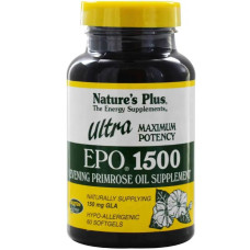 Масло вечірньої примули 1500 мг, Nature's Plus Ultra EPO 1500, 60 капсул